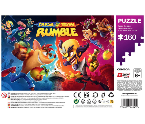 CENEGA Crash Team Rumble Puzzle 160 - 1133204 - zdjęcie 2